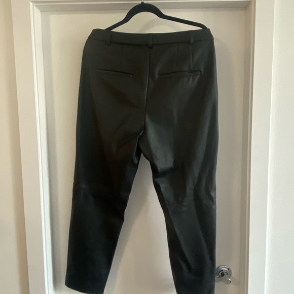 RW&Co Black High-Waisted Tapered Faux Leather Pant size 12 - Picture 3 of 3